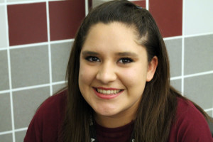 Kaylee Ramos eats lunch with her friends, totally recovered from her gunshot wound.