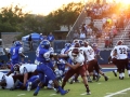 A&M Consolidated pushes forward as Copperas Cove blocks the field.